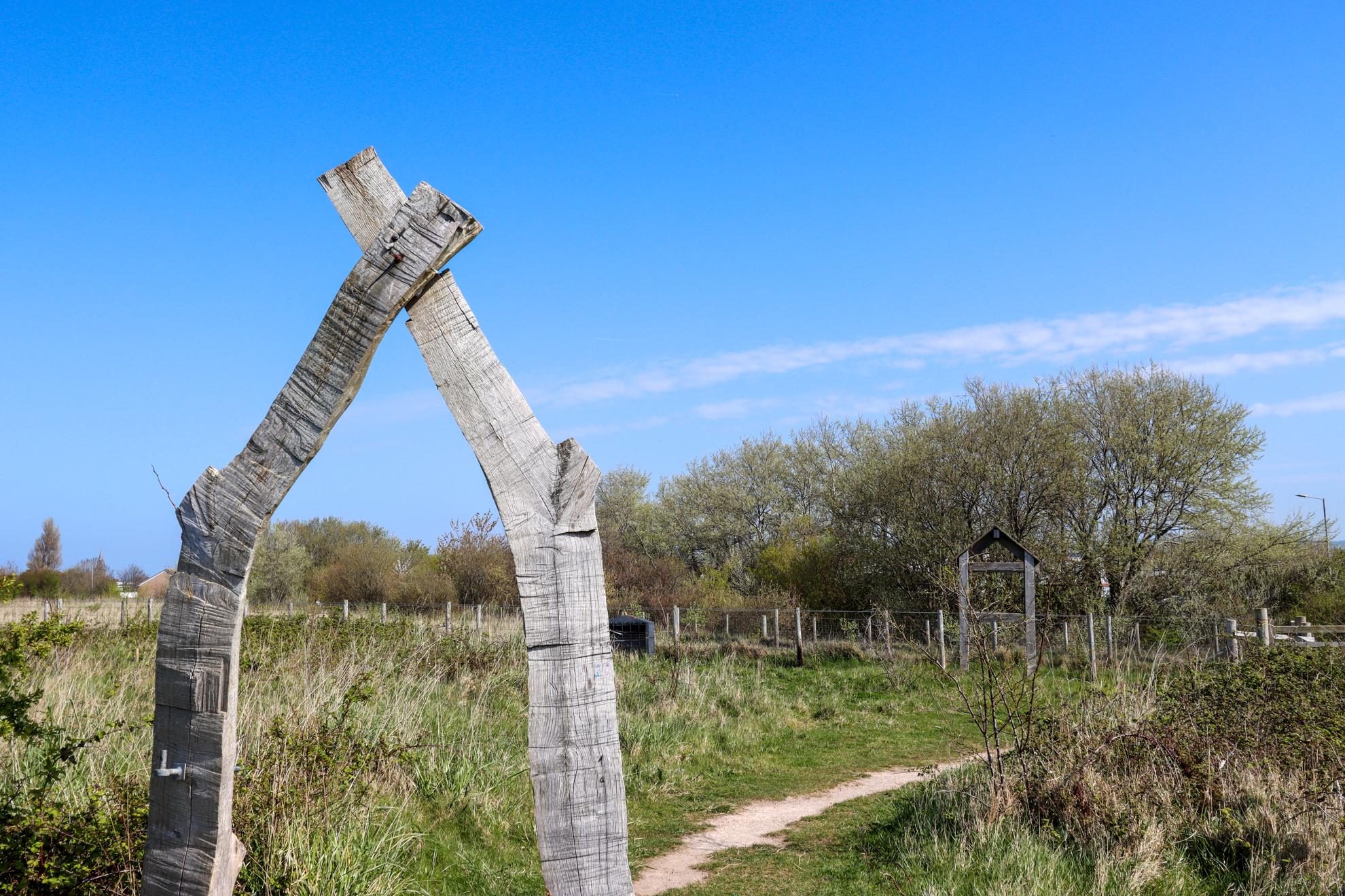 Countryside path in Rhyl